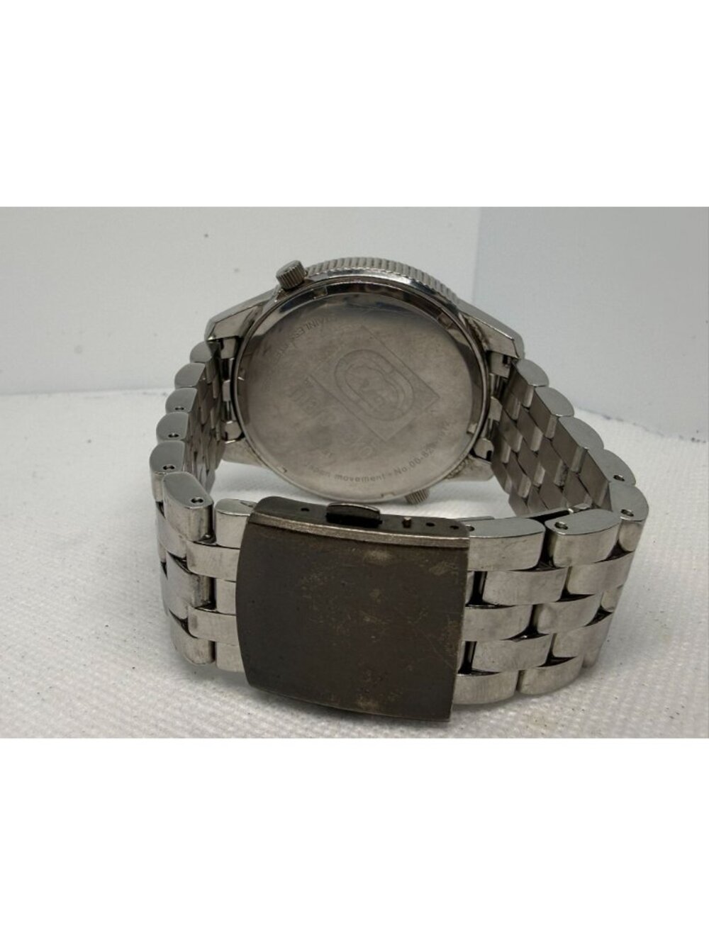 Marc Ecko E17522G1 The Two Timer Men's Oversized SS Jewel Bezel Quartz Watch - Picture 10 of 11